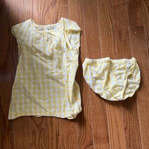 EUC girls gingham set from Primary